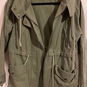Olive- green cargo jacket
